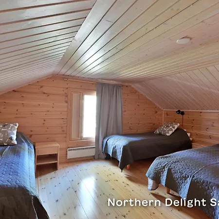 Northern Delight Saivu & Ulda, Next To Reindeer Farm, Including Lappish Hut And Skiroom *