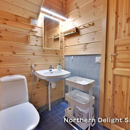 Northern Delight Saivu & Ulda, Next To Reindeer Farm, Including Lappish Hut And Skiroom